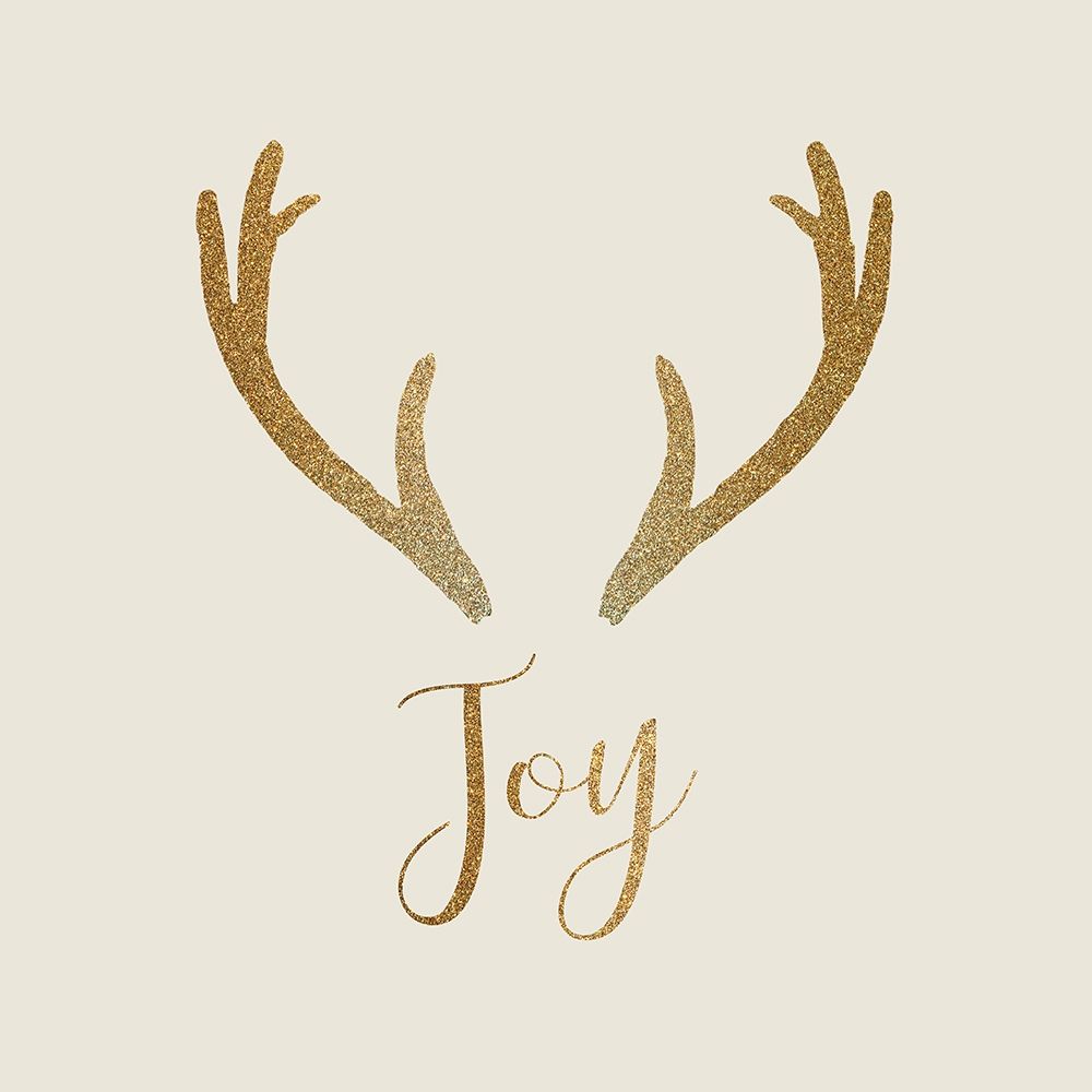Joy Antler Gold art print by Kimberly Allen for $57.95 CAD