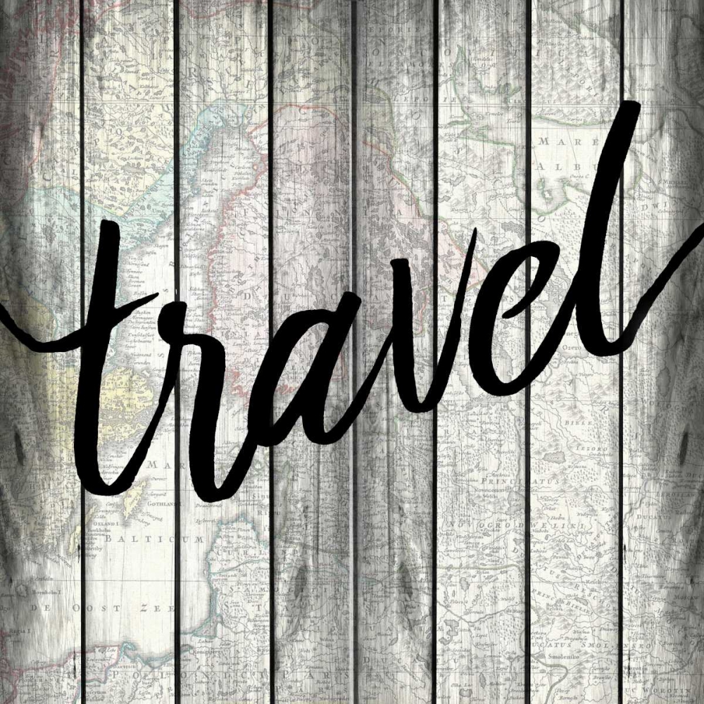 Travel Map art print by Kimberly Allen for $57.95 CAD