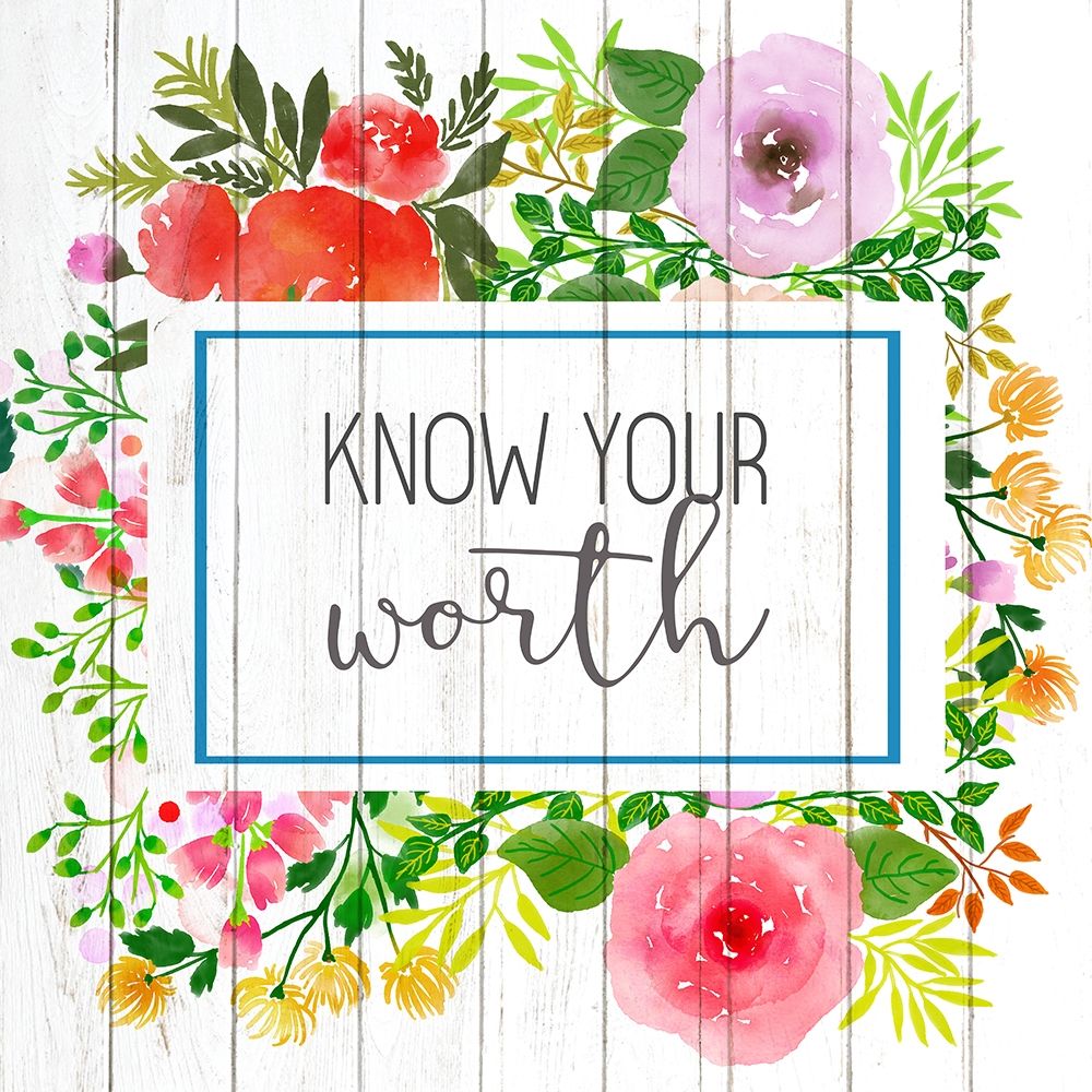 Know Your Worth_recolor art print by Kimberly Allen for $57.95 CAD