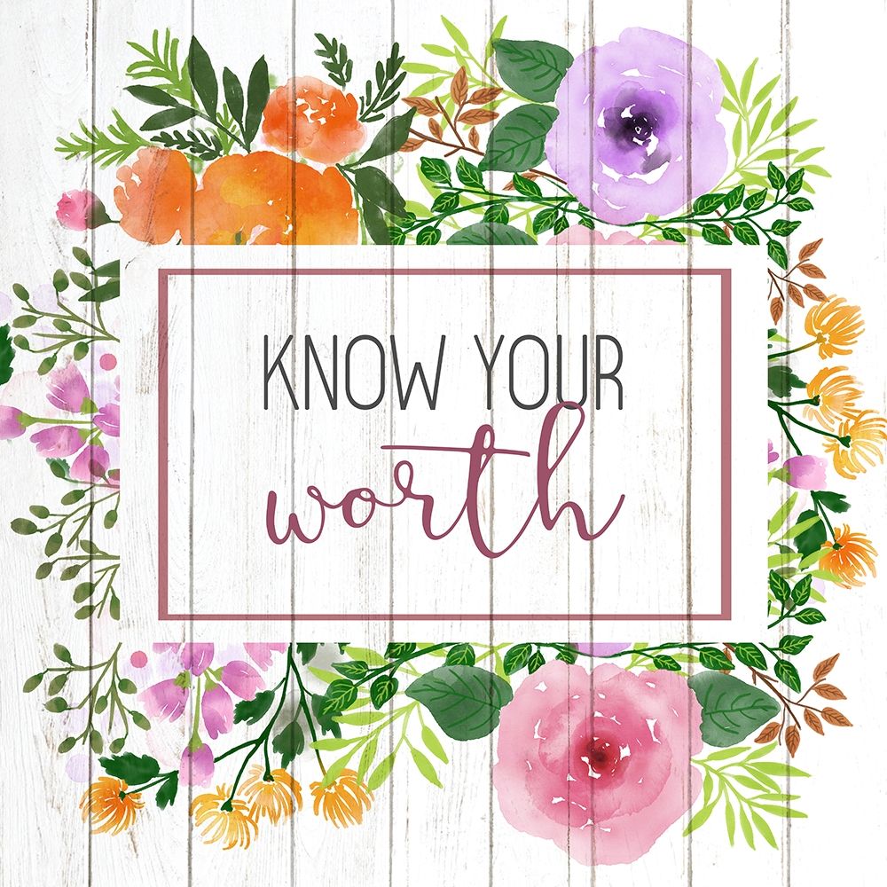 Know Your Worth art print by Kimberly Allen for $57.95 CAD