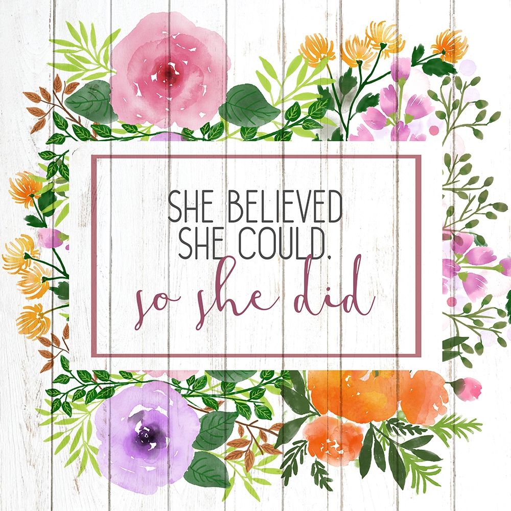 She Believed art print by Kimberly Allen for $57.95 CAD