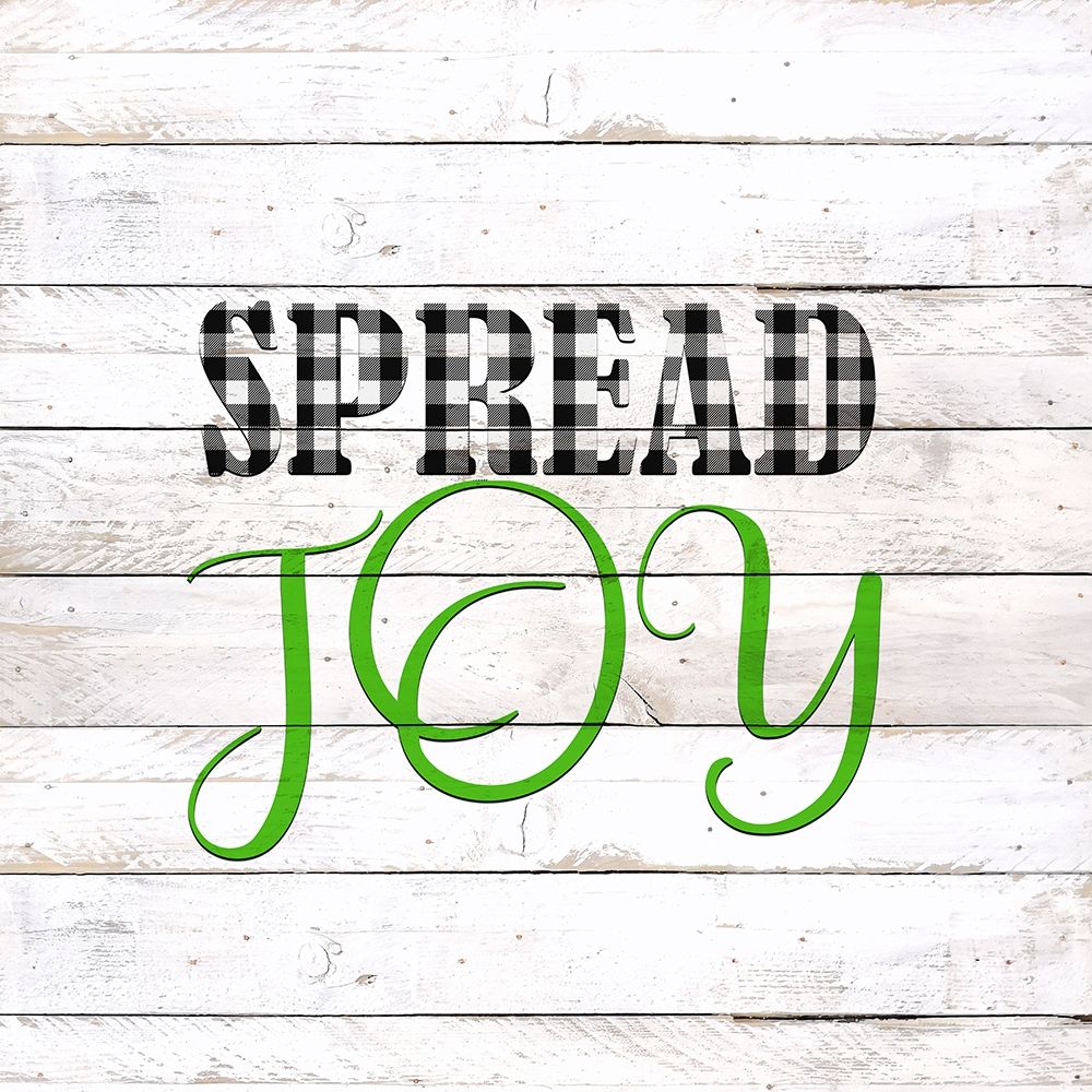 Spread Joy Plaid art print by Kimberly Allen for $57.95 CAD