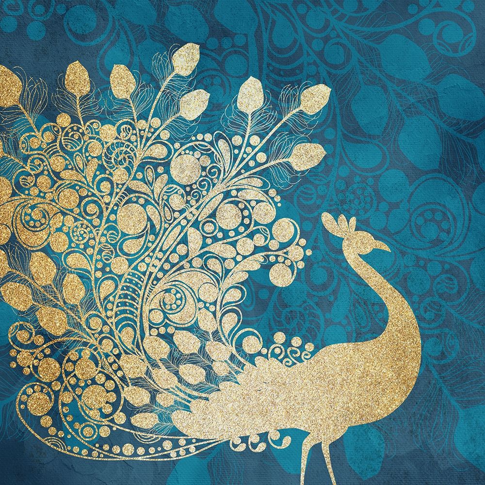 Golden Peacock art print by Kimberly Allen for $57.95 CAD