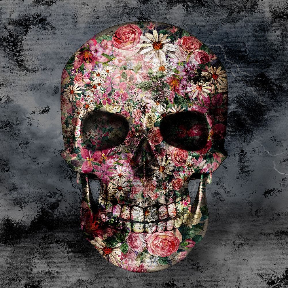 Floral Skull art print by Kimberly Allen for $57.95 CAD