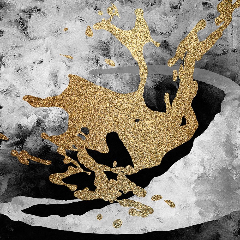 Gold Splash 1 art print by Kimberly Allen for $57.95 CAD
