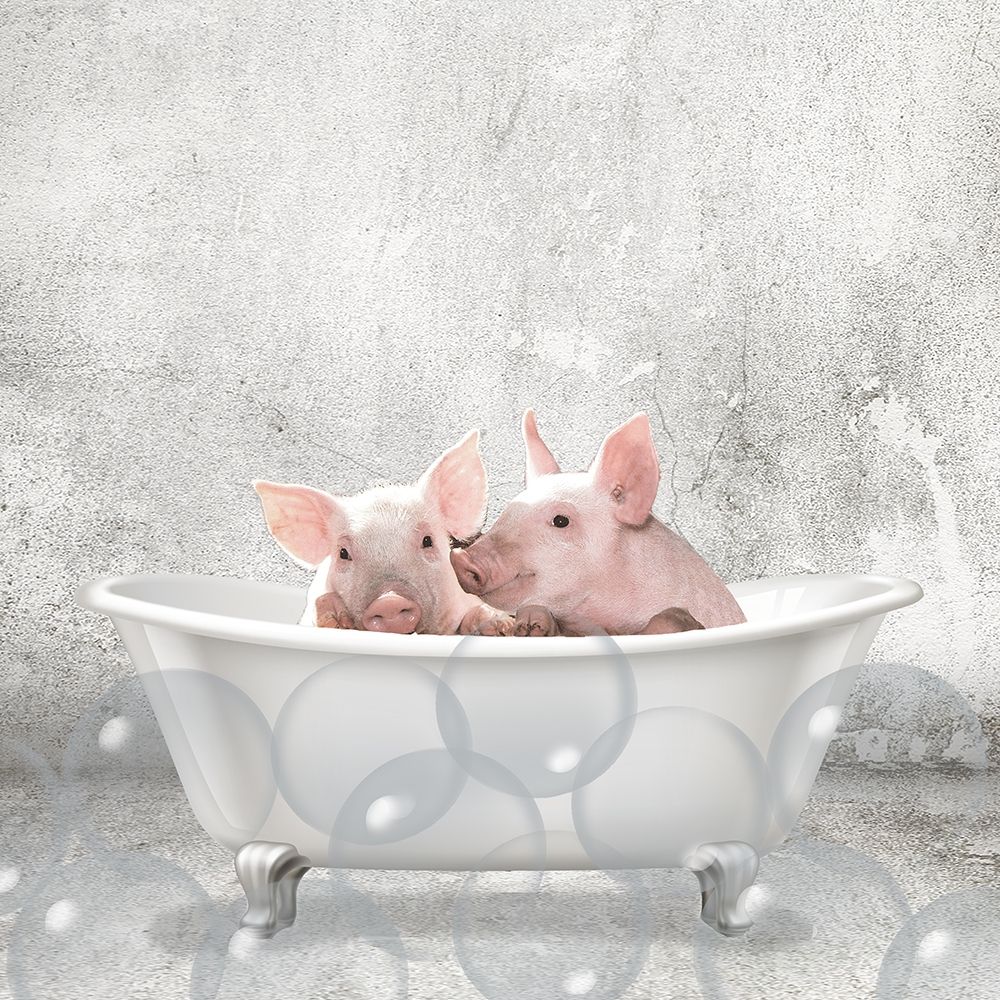 Baby Piglets Bath art print by Kimberly Allen for $57.95 CAD