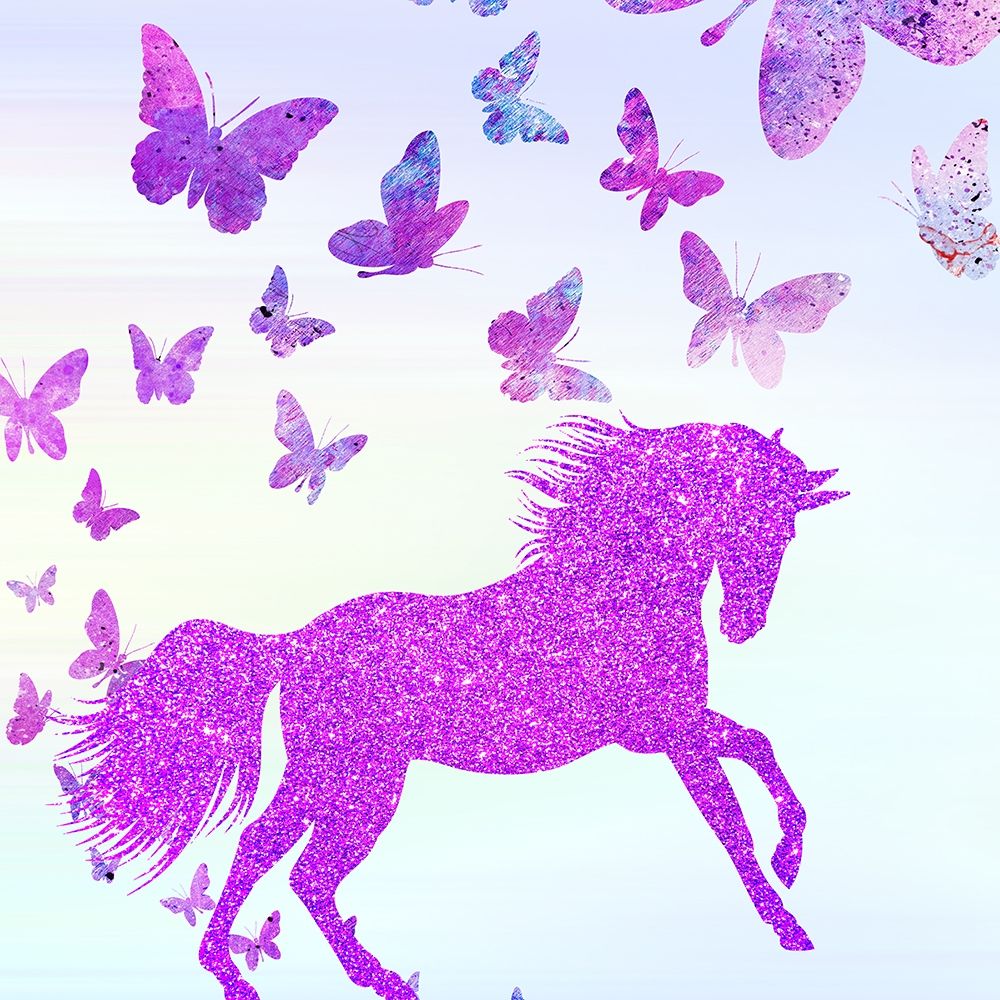 Unicorn Butterflies 1 art print by Kimberly Allen for $57.95 CAD