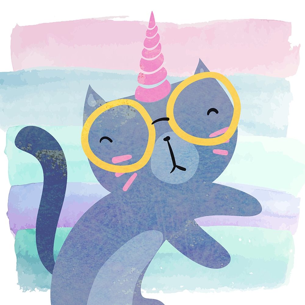 Kittyhorn Ombre 1 art print by Kimberly Allen for $57.95 CAD