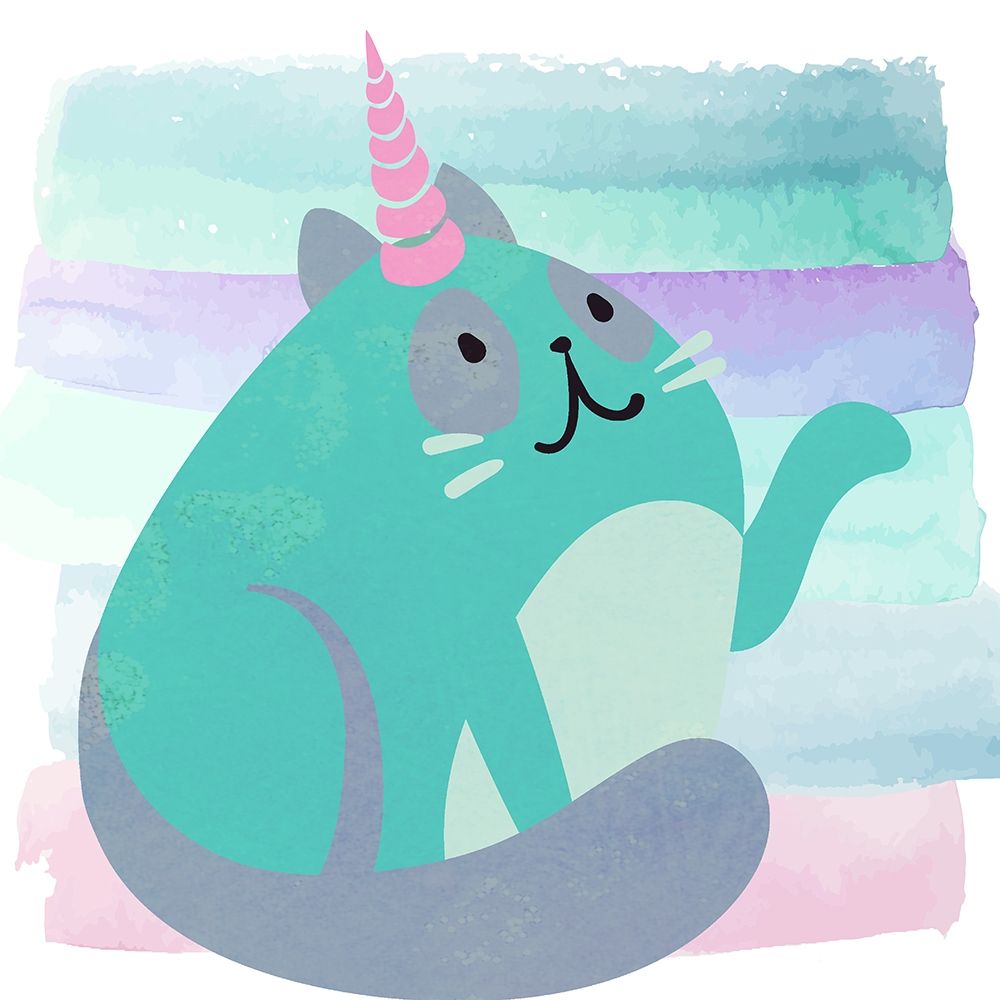 Kittyhorn Ombre 4 art print by Kimberly Allen for $57.95 CAD