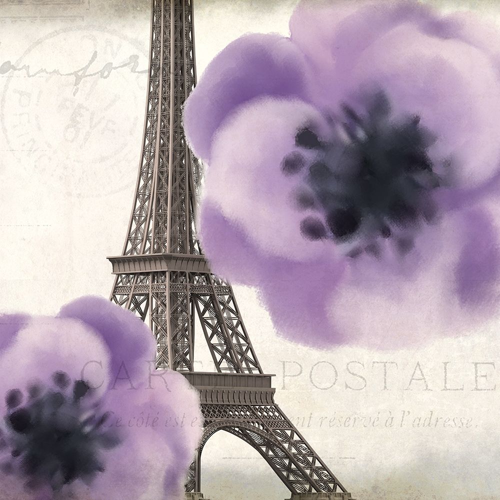 Purple Paris 2 art print by Kimberly Allen for $57.95 CAD