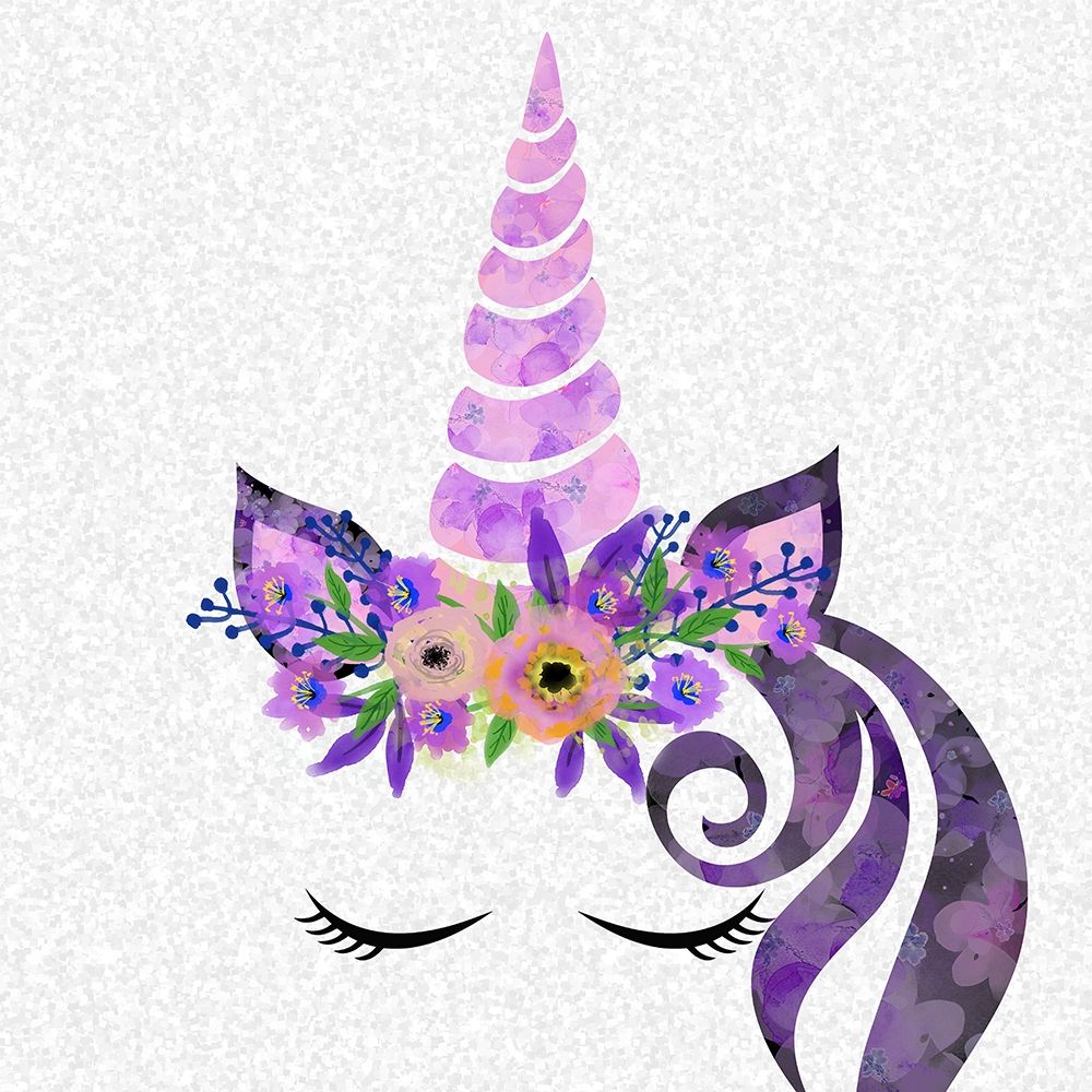 Unicorn Floral art print by Kimberly Allen for $57.95 CAD