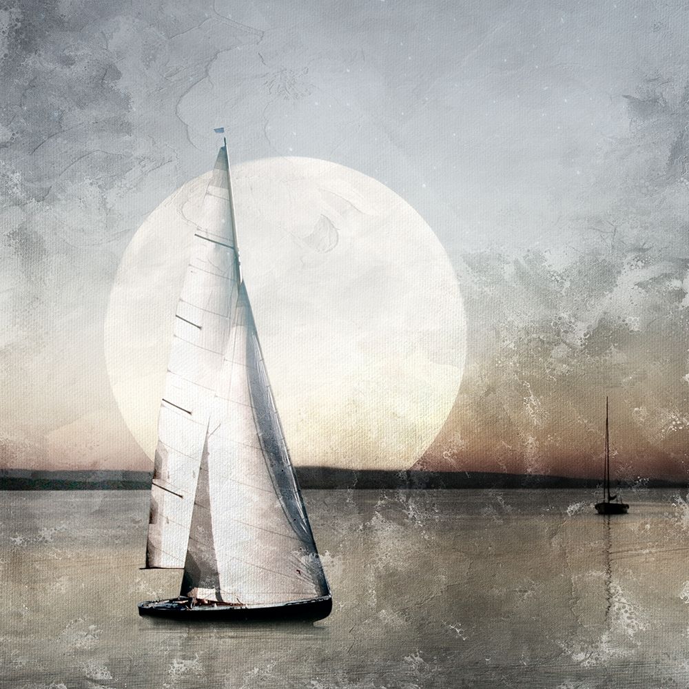 Moonlight Sail art print by Kimberly Allen for $57.95 CAD
