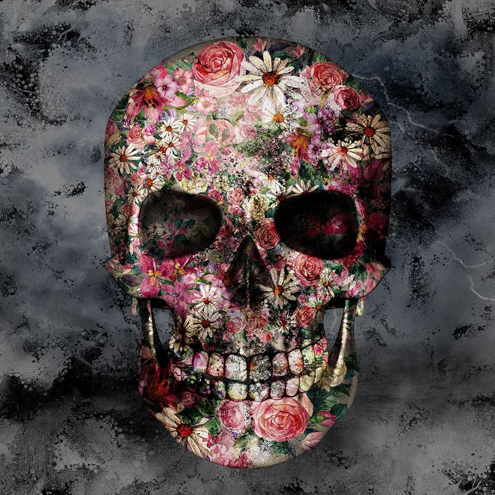 Floral Skull art print by Kimberly Allen for $57.95 CAD