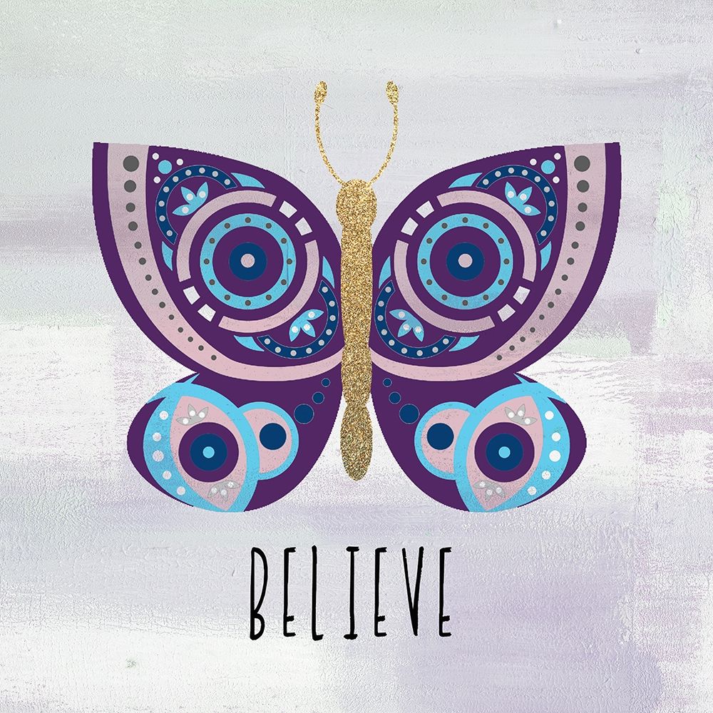 Patterned Butterfly 4 art print by Kimberly Allen for $57.95 CAD