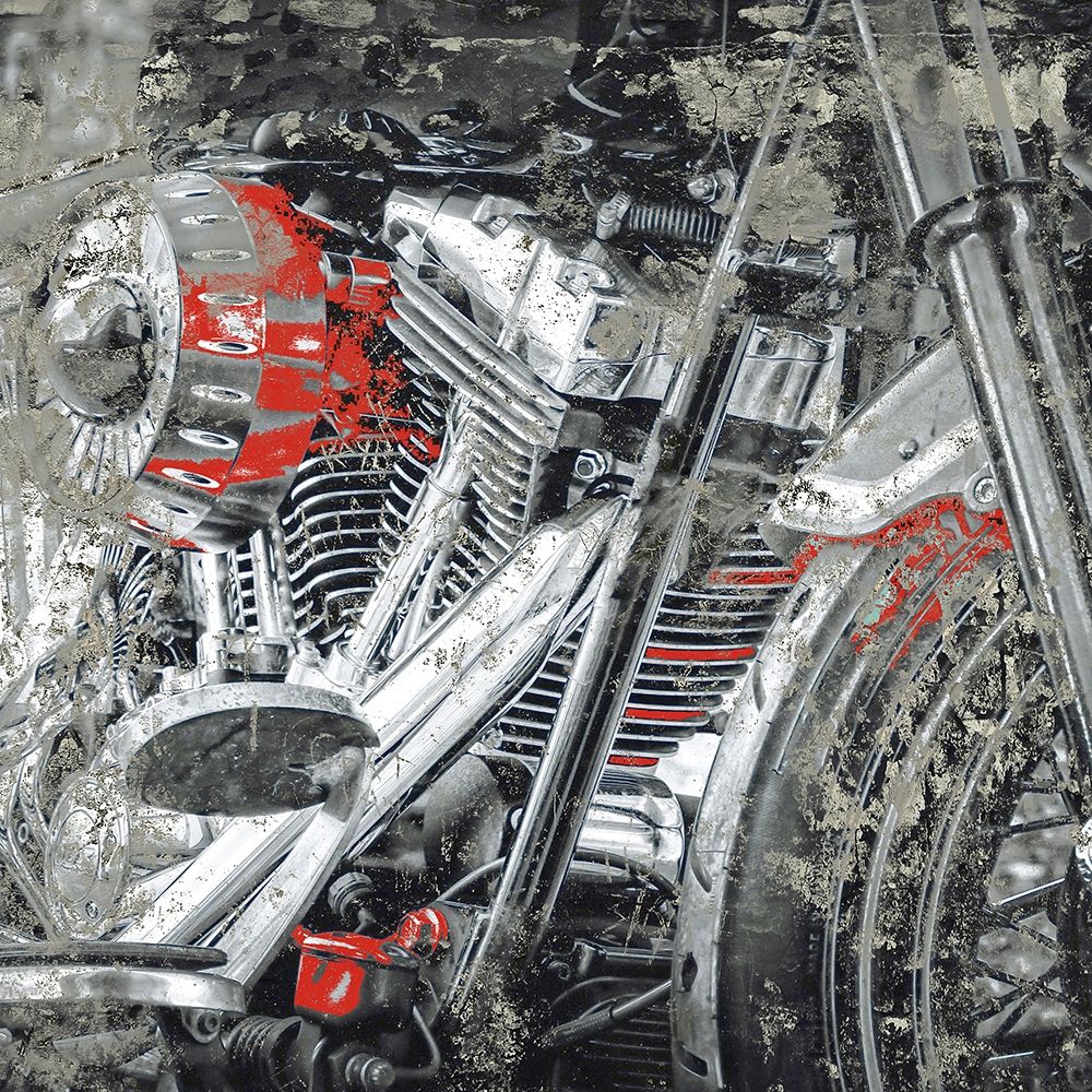 Grunge Bike 2 art print by Kimberly Allen for $57.95 CAD