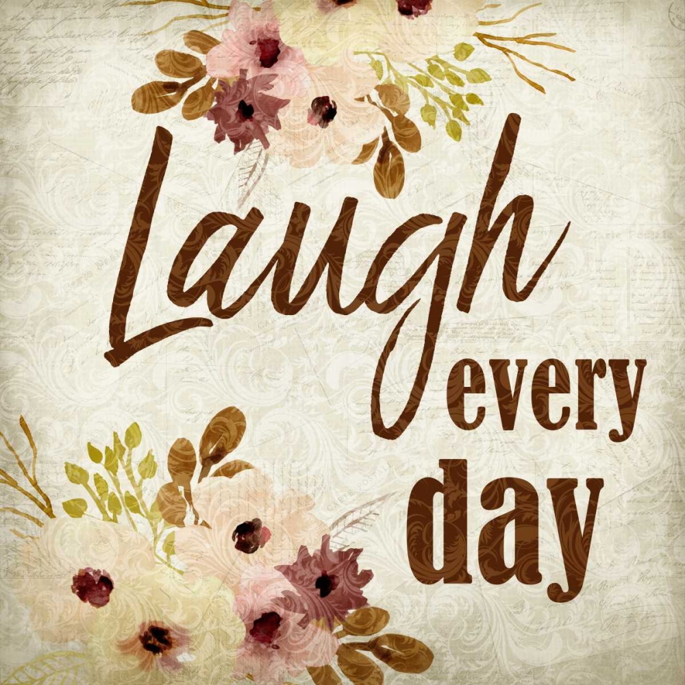 Laugh every Day art print by Kimberly Allen for $57.95 CAD