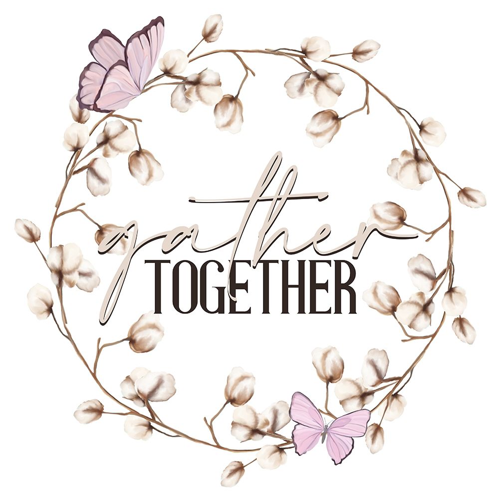 Gather Together Wreath art print by Kimberly Allen for $57.95 CAD