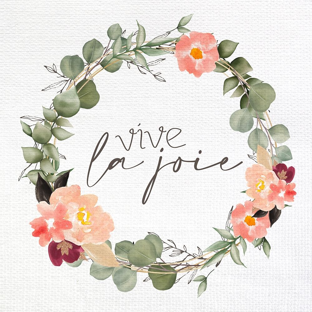 Vive la Joie Wreath art print by Kimberly Allen for $57.95 CAD