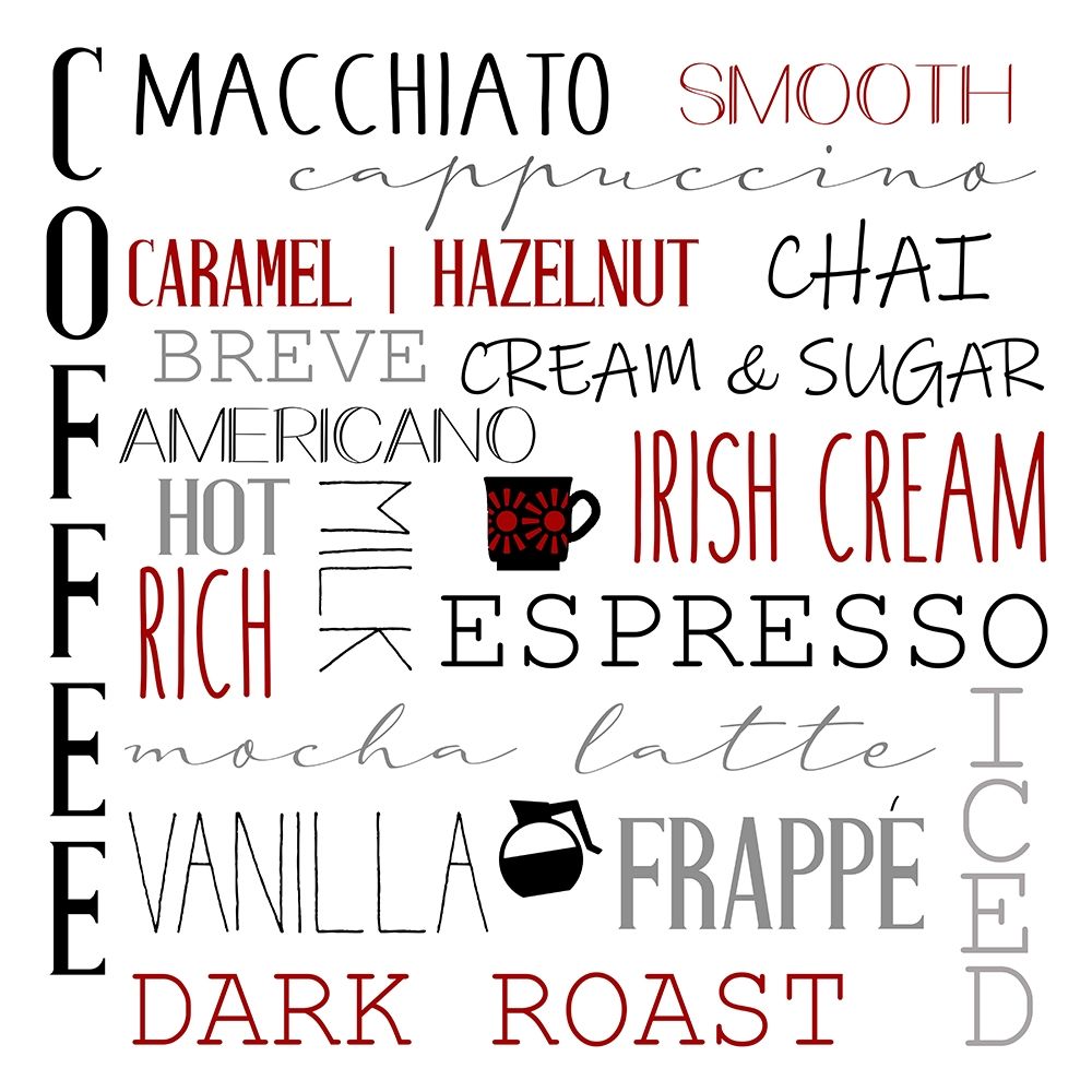 Coffee Red art print by Kimberly Allen for $57.95 CAD