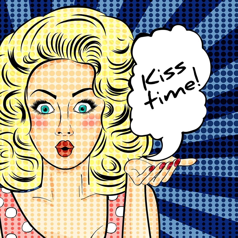Kiss Time art print by Kimberly Allen for $57.95 CAD