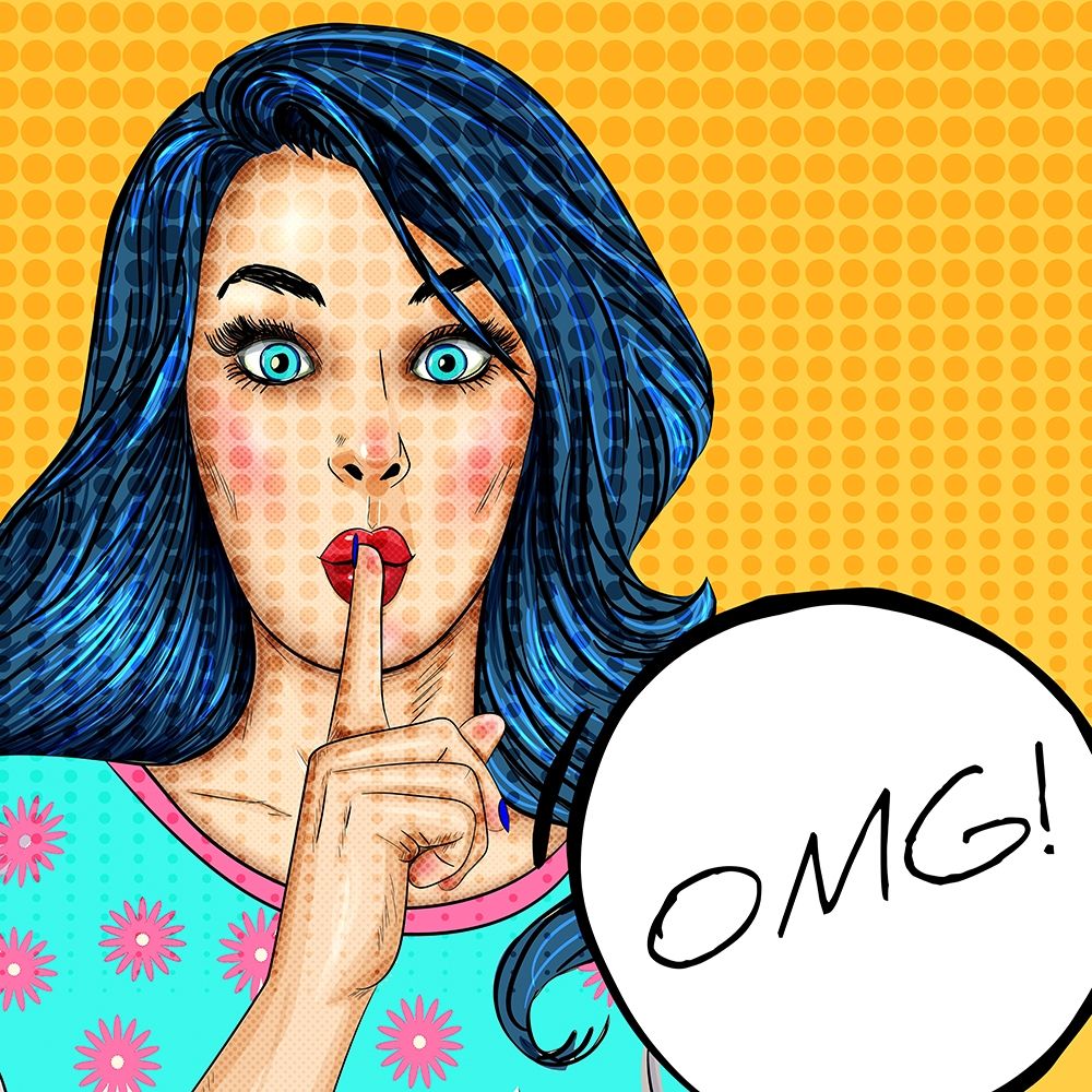OMG Girl art print by Kimberly Allen for $57.95 CAD