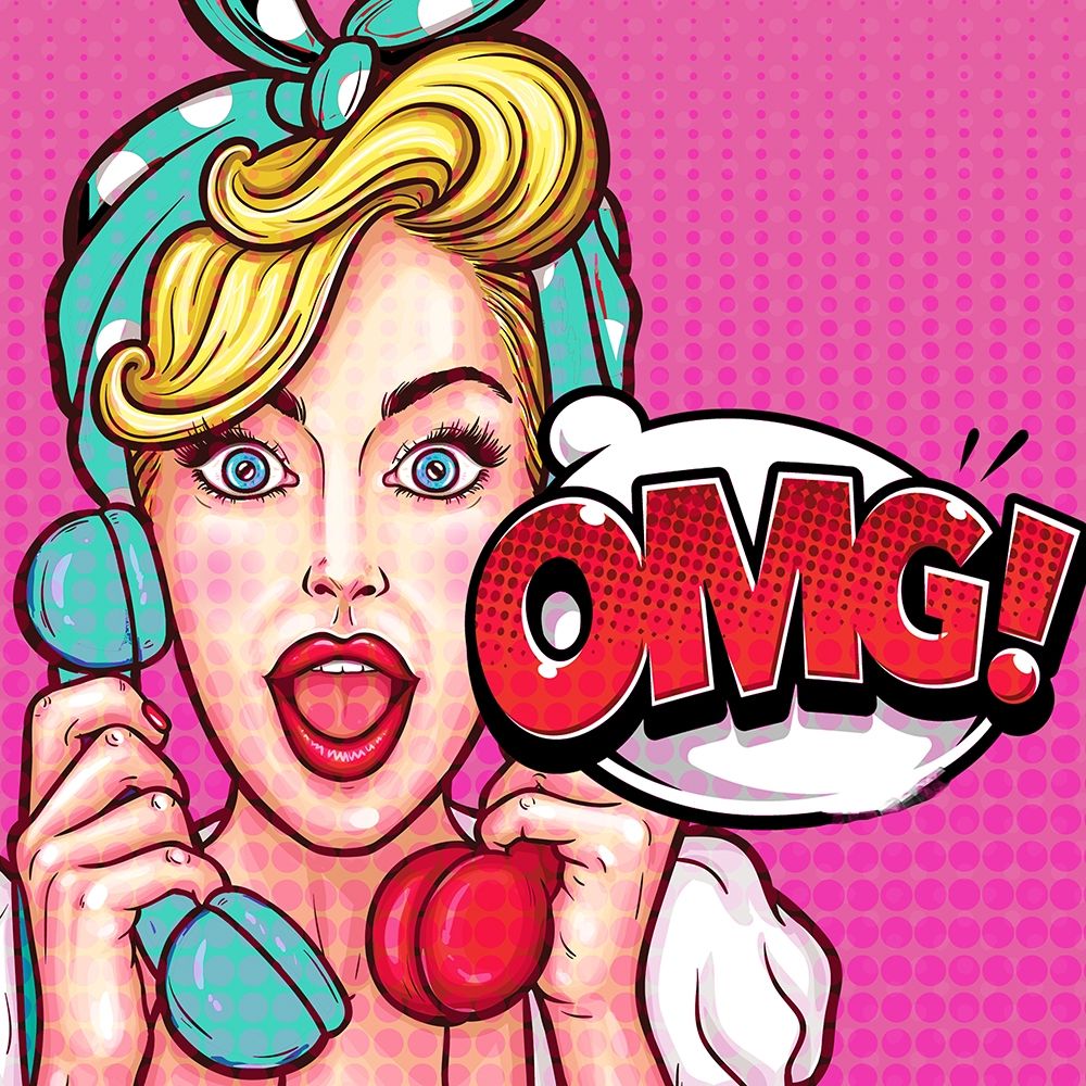OMG art print by Kimberly Allen for $57.95 CAD