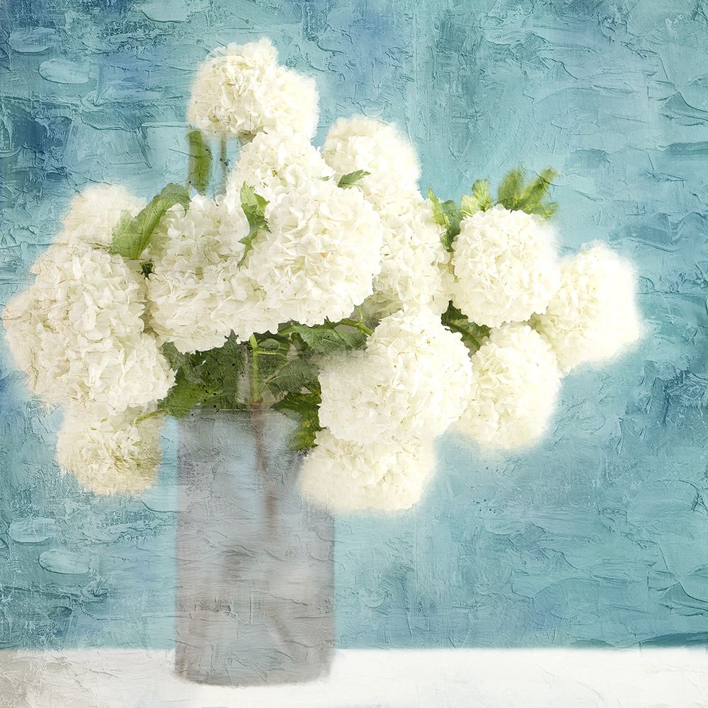 Hydrangea Vase art print by Kimberly Allen for $57.95 CAD