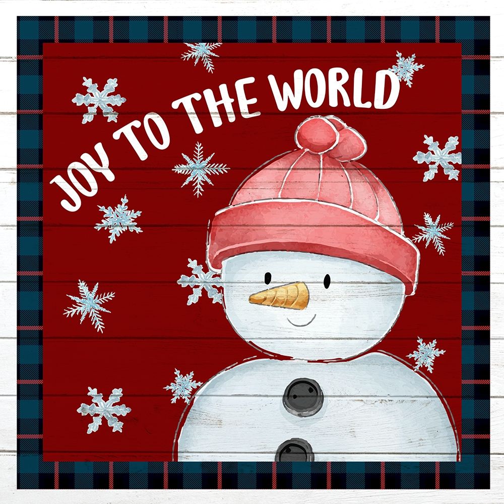 Joy to The World Snowman art print by Kimberly Allen for $57.95 CAD