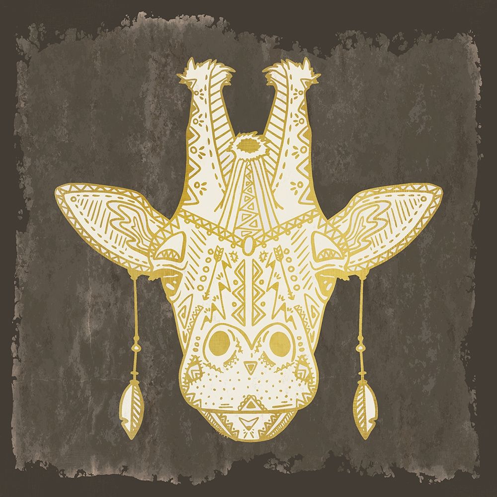 Native Giraffe art print by Kimberly Allen for $57.95 CAD