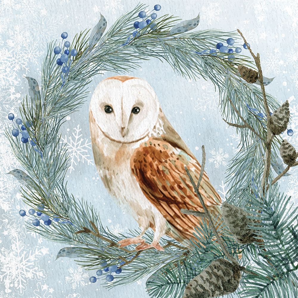 Winter Owl 1 art print by Kimberly Allen for $57.95 CAD