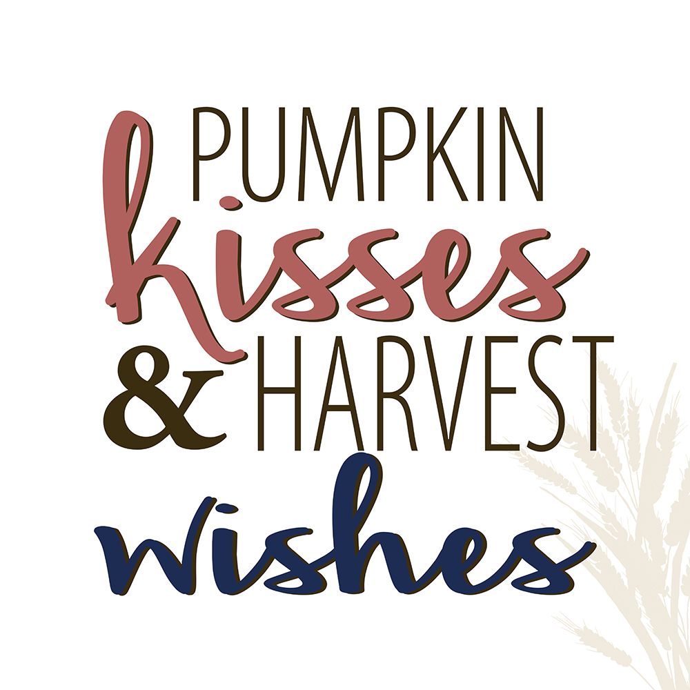 Pumpkin Kisses and Harvest Wishes art print by Kimberly Allen for $57.95 CAD