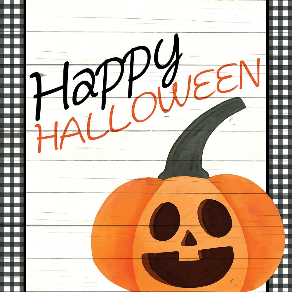 Happy Halloween Plaid art print by Kimberly Allen for $57.95 CAD