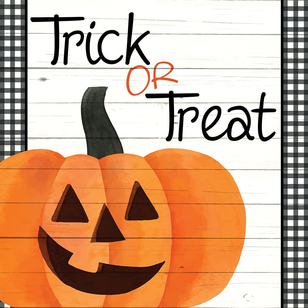 Trick or Treat Plaid art print by Kimberly Allen for $57.95 CAD