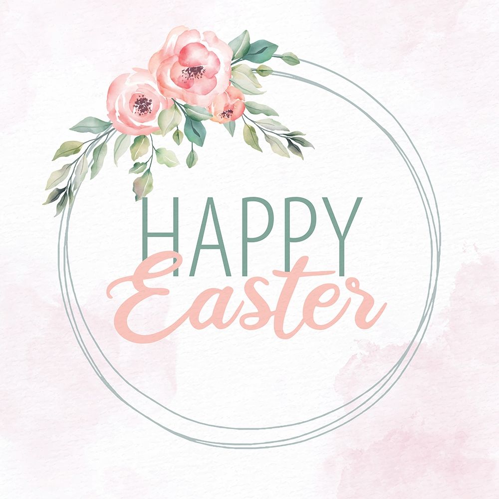 Happy Easter Wreath art print by Kimberly Allen for $57.95 CAD
