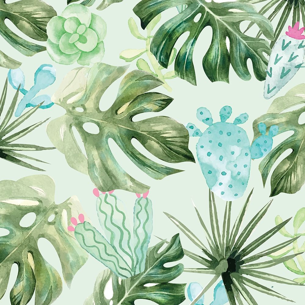 Palms And Succulents 1 art print by Kimberly Allen for $57.95 CAD