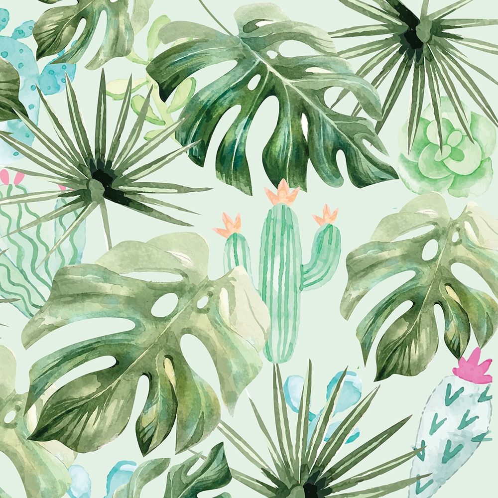 Palms And Succulents 2 art print by Kimberly Allen for $57.95 CAD
