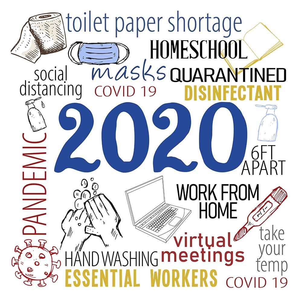 2020 Year art print by Kimberly Allen for $57.95 CAD