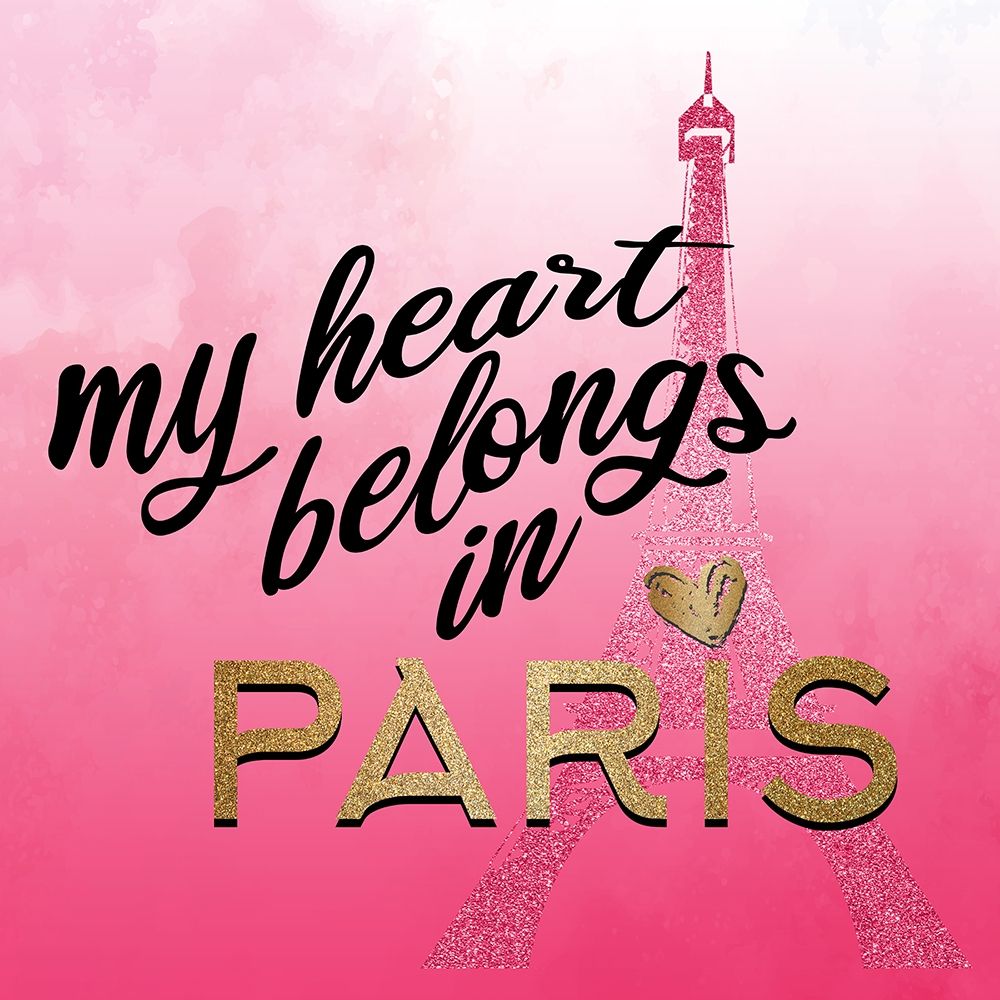 In Paris Hearts 1 art print by Kimberly Allen for $57.95 CAD