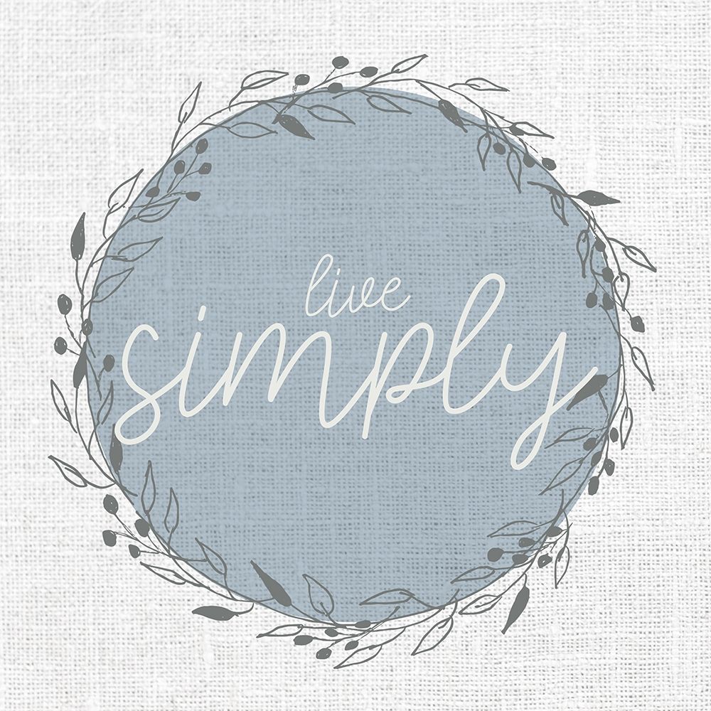 Live Simply Circle art print by Kimberly Allen for $57.95 CAD