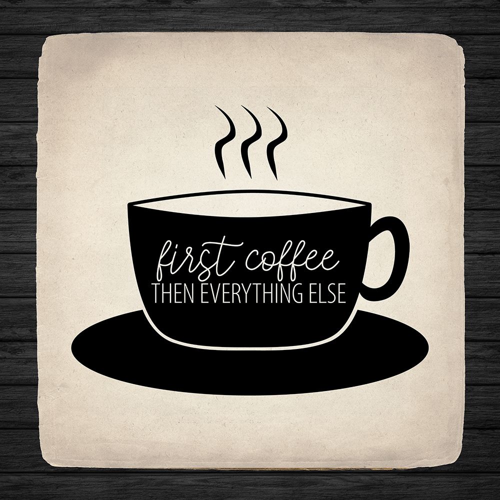 First Coffee 2 art print by Kimberly Allen for $57.95 CAD