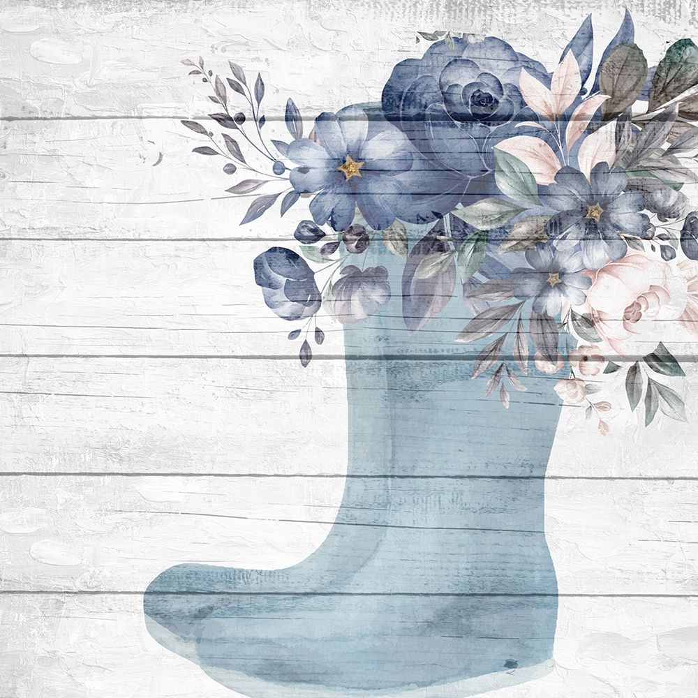 Rainboot Floral art print by Kimberly Allen for $57.95 CAD