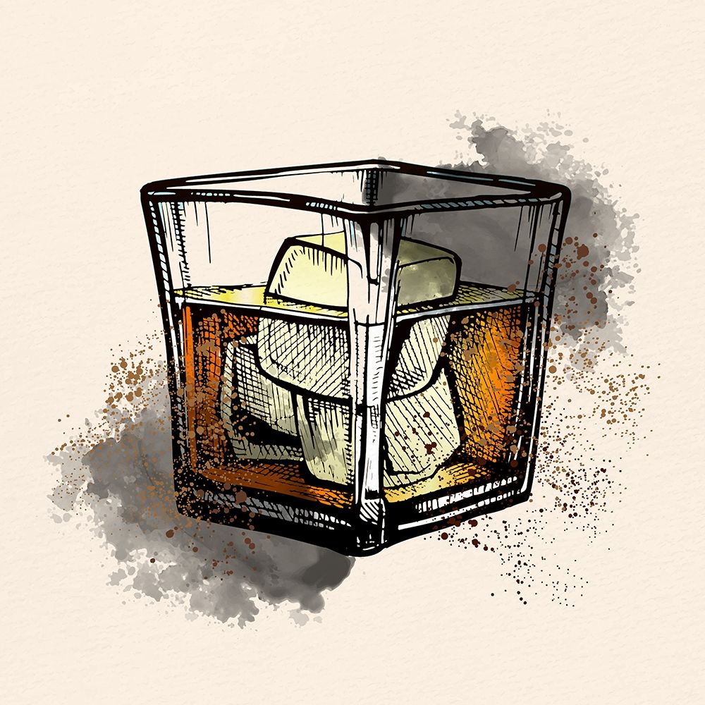 Whiskey Glass 2 art print by Kimberly Allen for $57.95 CAD