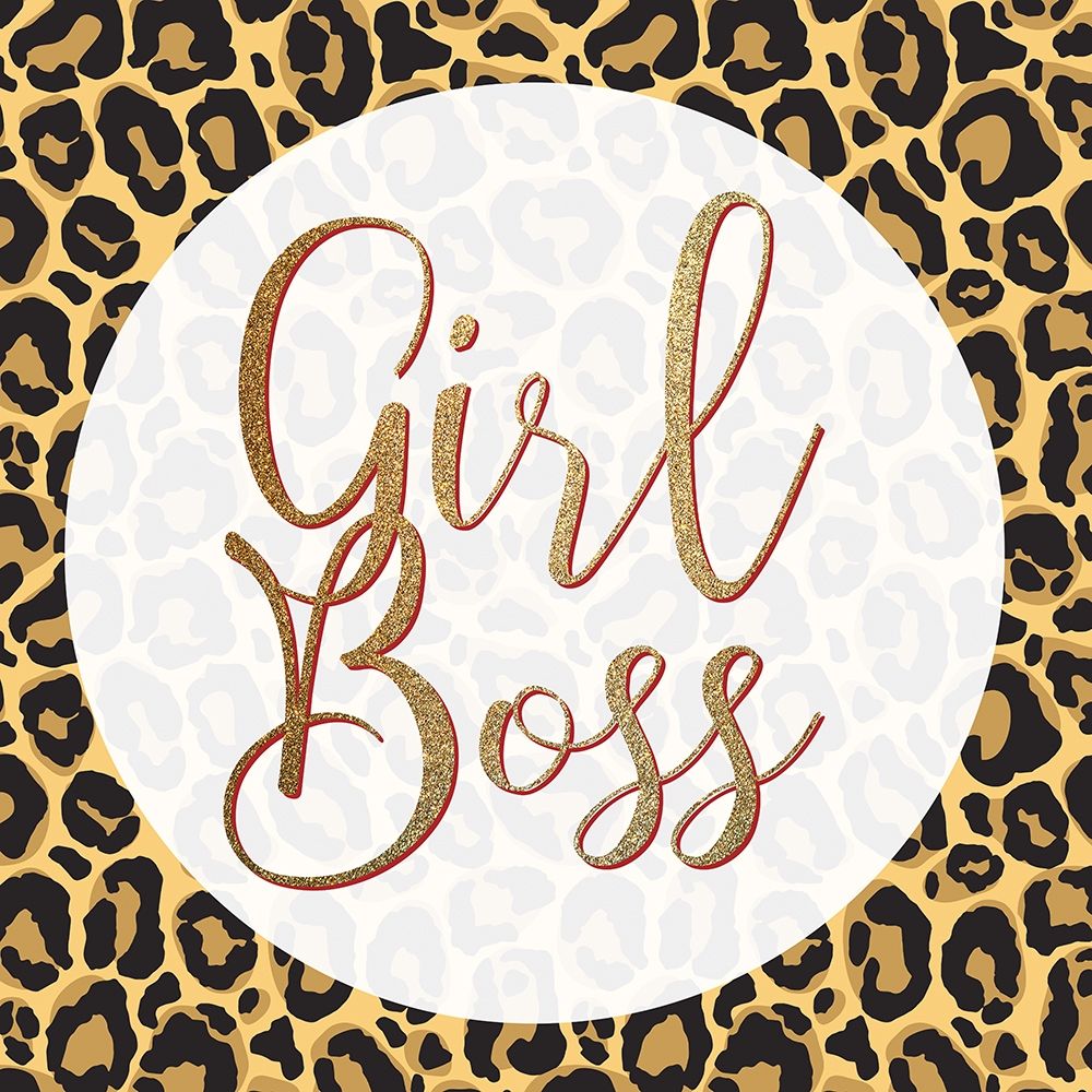 Girl Boss Leopard 2 art print by Kimberly Allen for $57.95 CAD