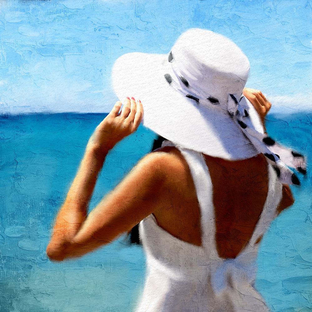 Beach Hat art print by Kimberly Allen for $57.95 CAD