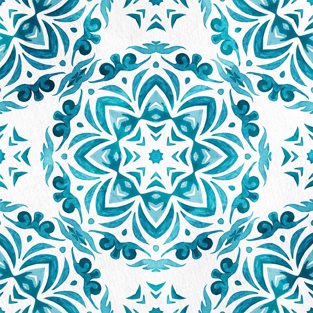 Blue Hue Tile 2 art print by Kimberly Allen for $57.95 CAD