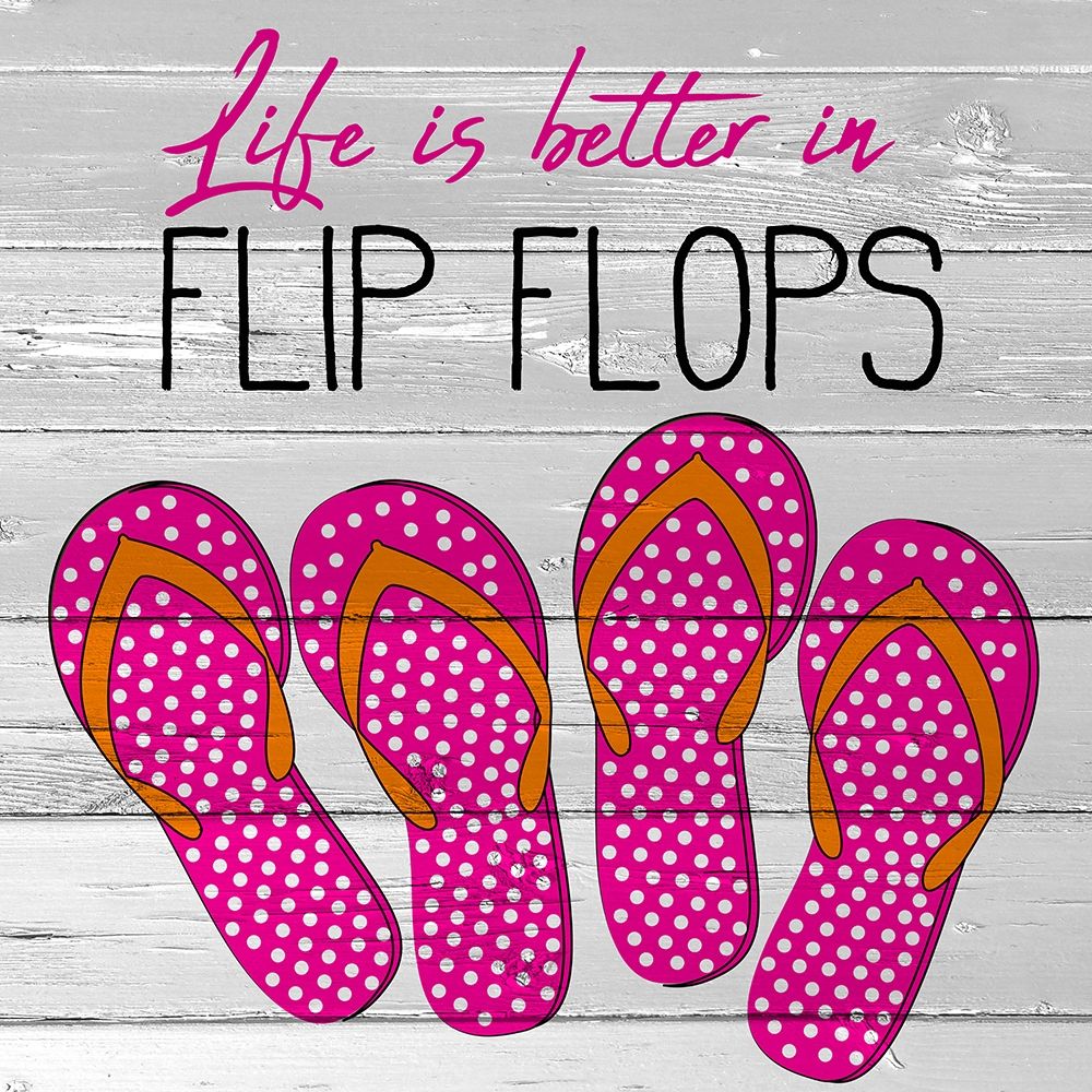 Flip Flops art print by Kimberly Allen for $57.95 CAD