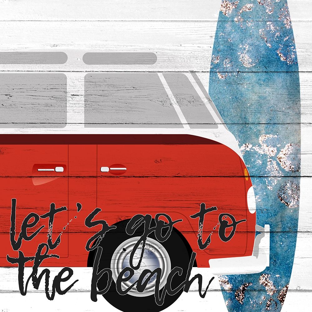 Lets Go to the Beach art print by Kimberly Allen for $57.95 CAD