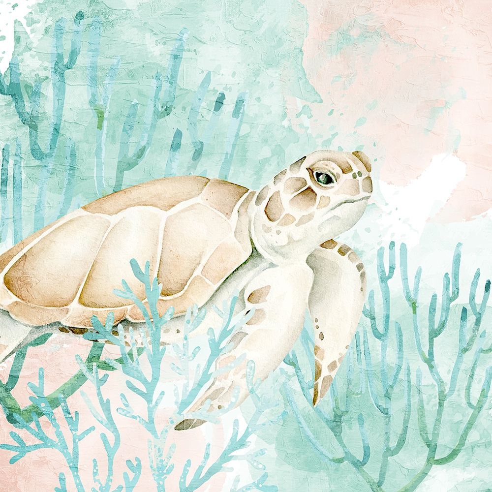 Sea Turtle Swim 2 art print by Kimberly Allen for $57.95 CAD