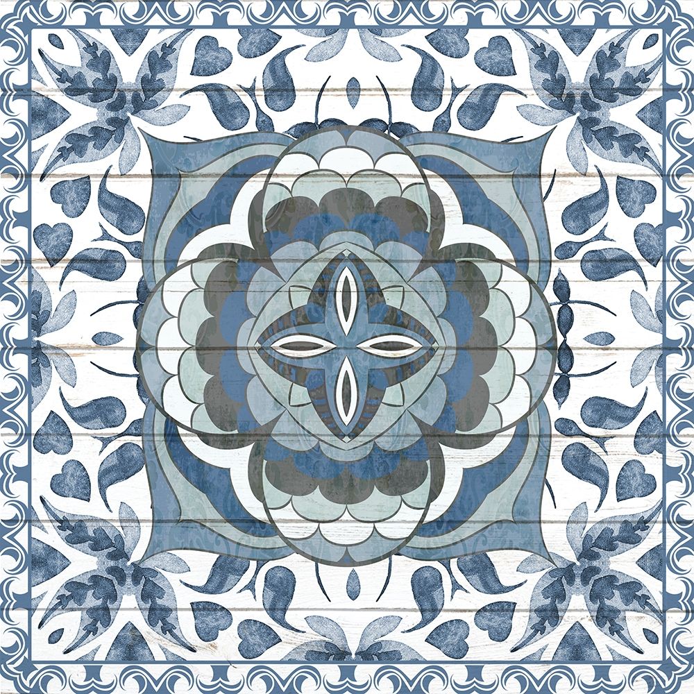 Blue Tiles 2 art print by Kimberly Allen for $57.95 CAD