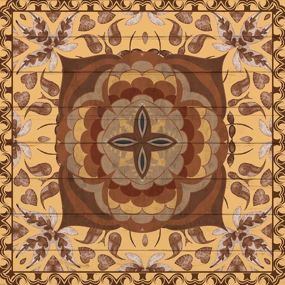 Brown Tiles 2 art print by Kimberly Allen for $57.95 CAD